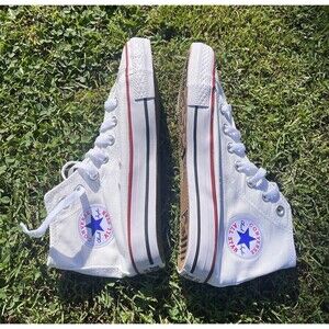 CONVERSE CHUCK TAYLOR ALL STAR HIGH TOP Optical White (M7650) 7.5 Women’s 6 Mens